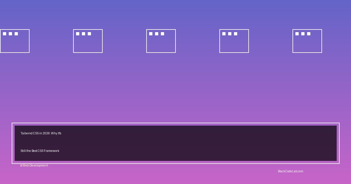 Tailwind CSS in 2026: Why It's Still the Best CSS Framework